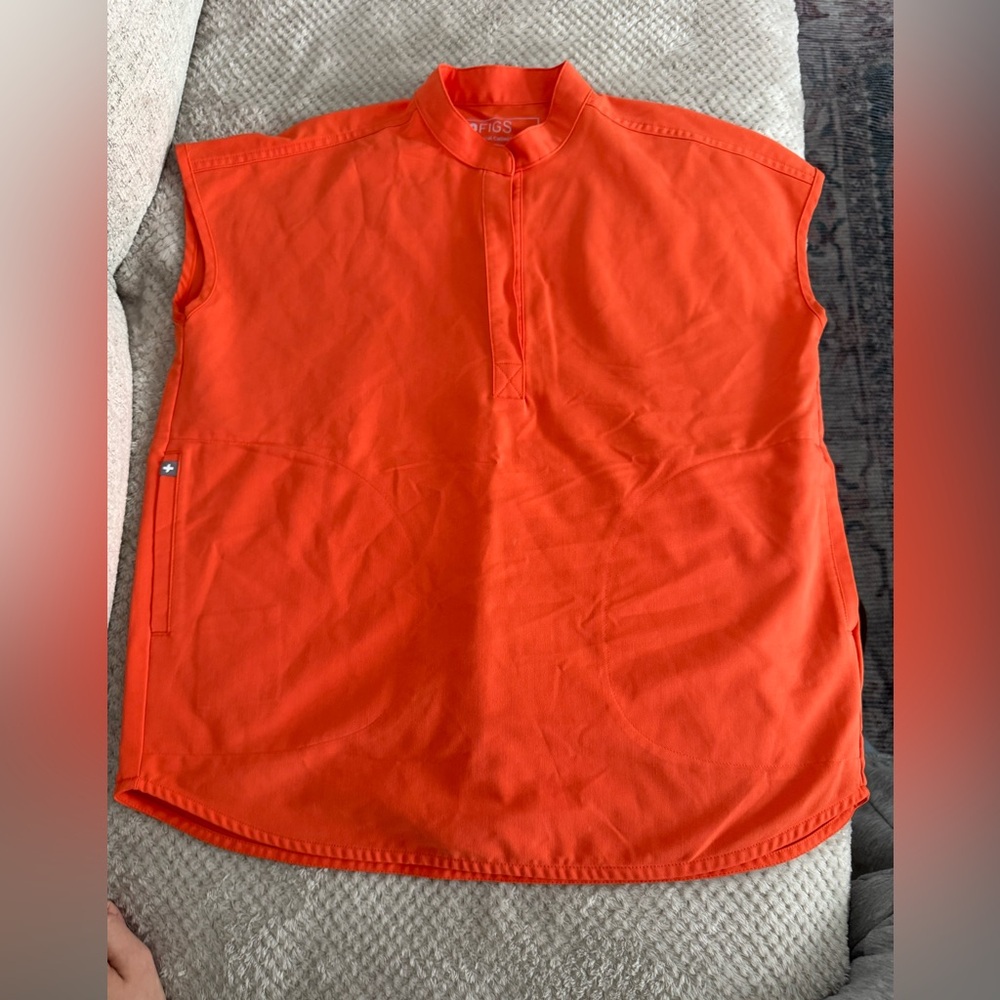 Figs Sunset Orange XS Scrub Set
